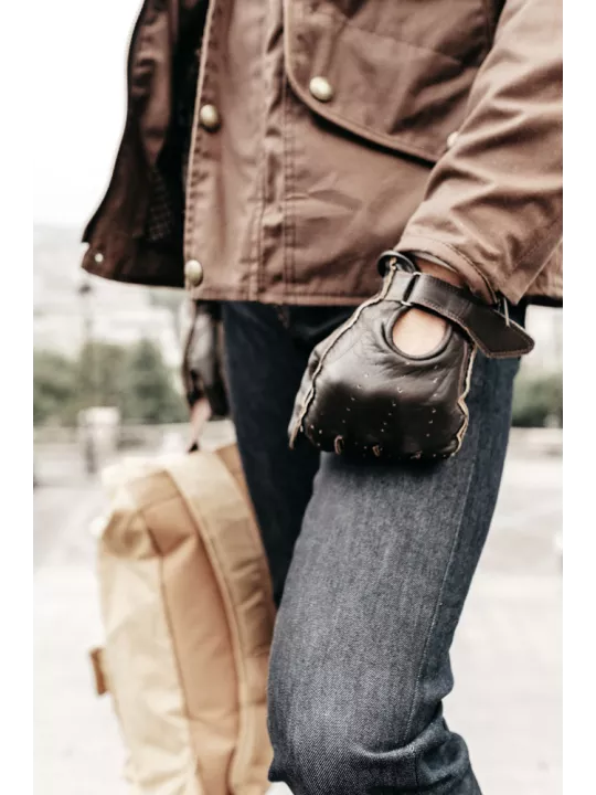 Guanti di Andrea Brown Biker - Vintage