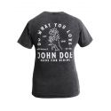 T-Shirt Moto Femme Rose Fade Out - John Doe