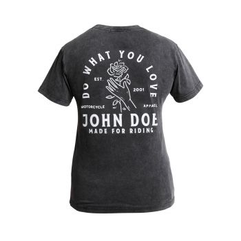 T-Shirt Moto Femme Rose Fade Out - John Doe