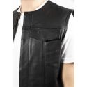 Mc Outlaw Leather Vest - John Doe