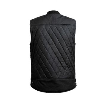 Chaqueta de moto encerada sin mangas Lowride - John Doe