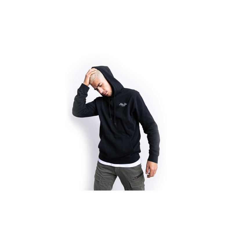 Felpa Con Cappuccio Uomo 'Enduro Jump' - Scritta Inglese, 80% Cotone 20% Poliestere, Taglia M, Nero