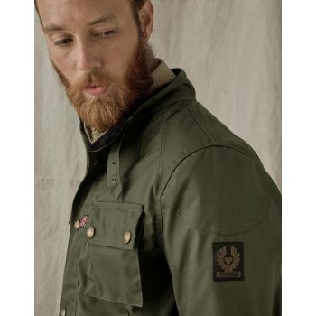 BLOUSON HOMME CROSBY JACKET FOREST GREEN-BELSTAFF