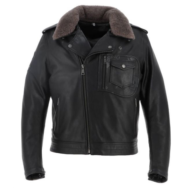Perco Buffalo Leather retro jacket- Helstons