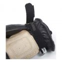 Winter Gloves HELSTONS VELVET Crust Leather-Black Camel