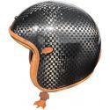 MOTORCYCLE HELMET JET VINTAGE CLASSIC CARBON TECH LIMITED EDITION - FIRST