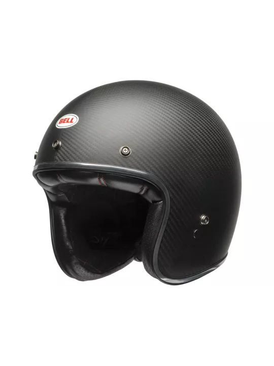 Custom 500 Carbon Open Face Helmet Matt Black - BELL