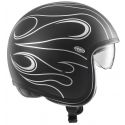 Vintage Fr Silver Chromed Bm Open Face Helmet - Premier
