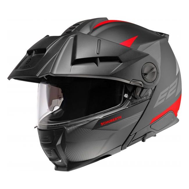 Casco E2 Ece Defender Rosso - Schuberth