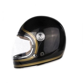 Full Moon Carbon Full Face Helmet - Mârkö (Black/Gold)