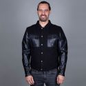 Blouson Kansas Toile Aramide/Cuir - Helstons