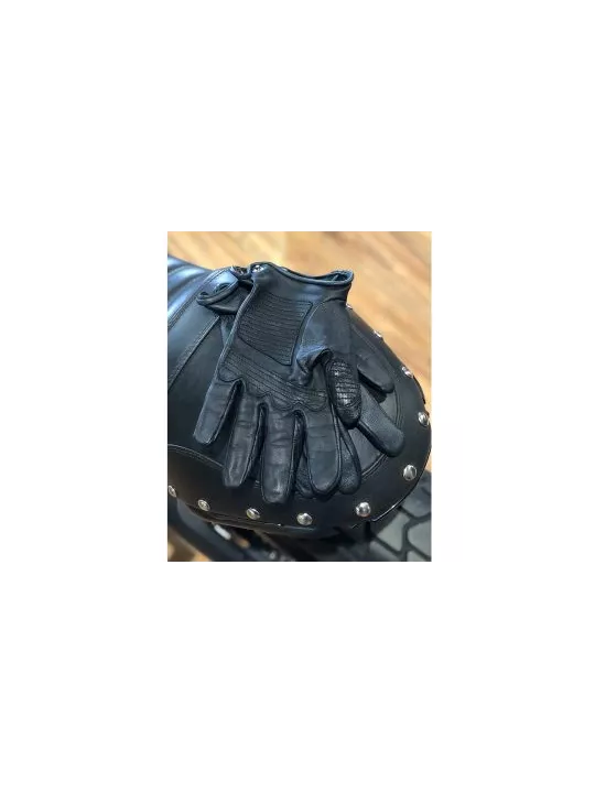 Shield Leather Gloves Black - DMD