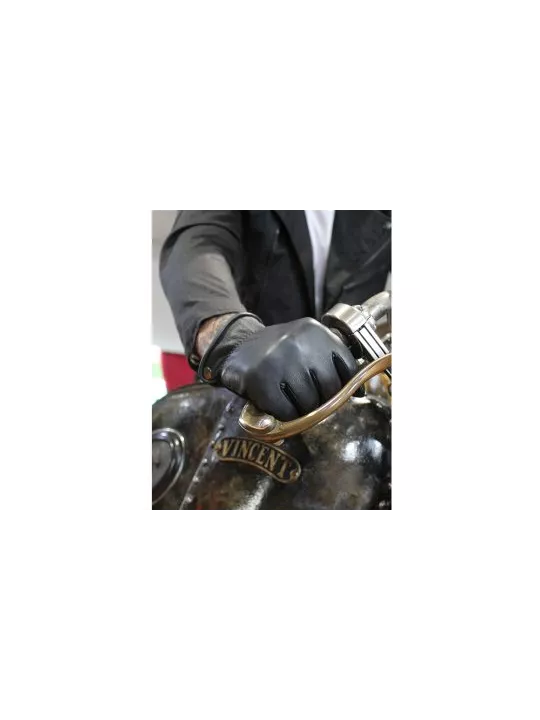 Handschuhe Shield Black Leather - Dmd