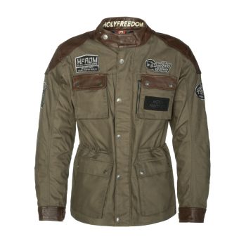 Veste Quattro Waxed Evo Brown-Military Green - Holy Freedom