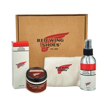 Caja de mantenimiento REDWING Cuero - Kit para el cuidado del cuero acabado liso