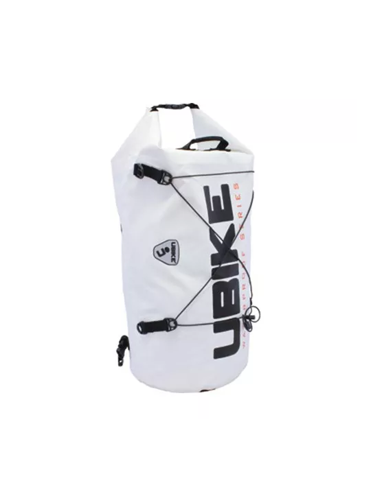 Wasserdichte Tasche Weiß Cylinder Bag 50L Ubike