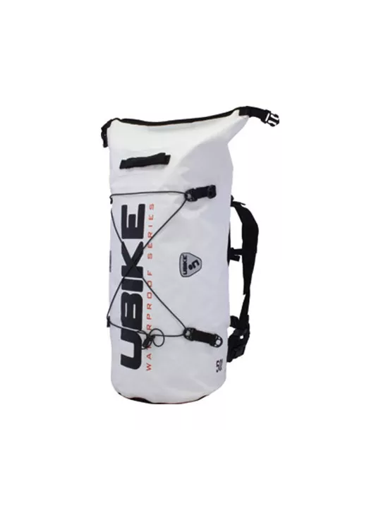 Saco Imperme?vel Branco Cylinder Bag 50L - Ubike