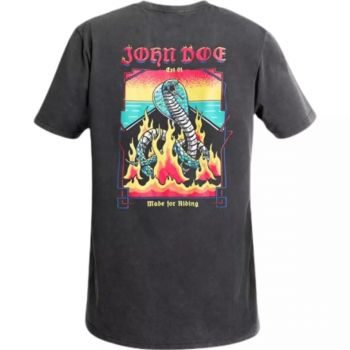 Moto Snake On Fire Fade Out T-Shirt - John Doe
