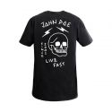 Moto Live Fast Skull T-Shirt - John Doe
