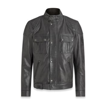Brooklands Leather Jacket Granite Grey - Belstaff