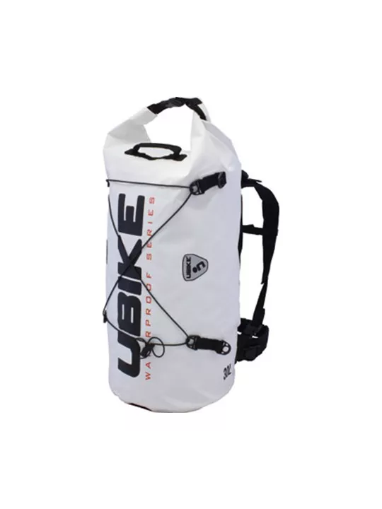 Wasserdichte Tasche Weiß Cylinder Bag 30L Ubike