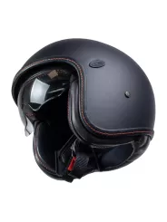 Casco Vintage U9 Bm Cuciture arancioni nere - Premier