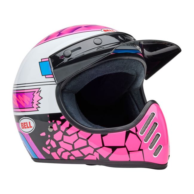 Casque Moto-3 - Deathspray Gloss Pink Purple - Bell