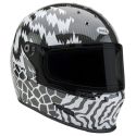 Casque Eliminator Carbon - Deathspray Gloss Black/White/Black- Bell