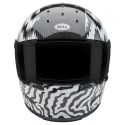 Casque Eliminator Carbon - Deathspray Gloss Black/White/Black- Bell