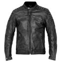 Jacket Leather Storm Black - John Doe