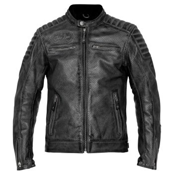 Jacket Leather Storm Black - John Doe