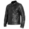 Jacket Leather Storm Black - John Doe