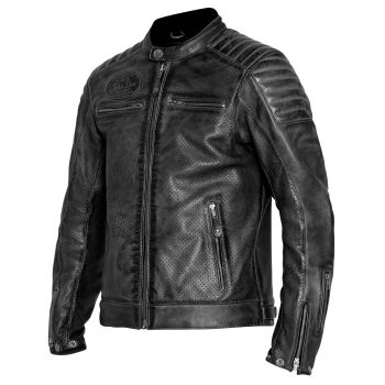 Jacket Leather Storm Black - John Doe