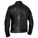 Jacket Leather Storm Black - John Doe