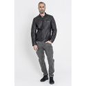 Jacket Leather Storm Black - John Doe