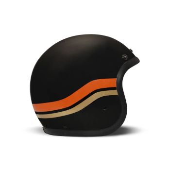 Retro Matt Black Sunset Helmet - Dmd