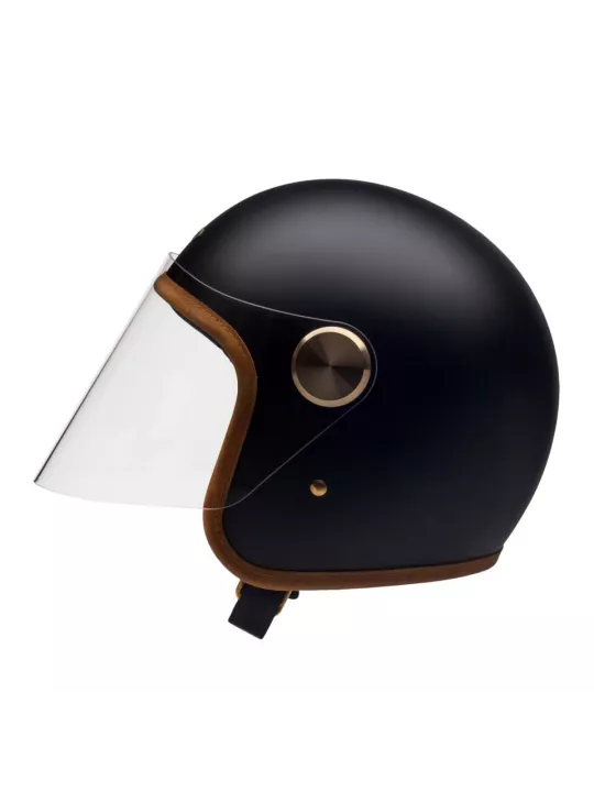 Epicurist Stable Black Open Face Helmet - Hedon