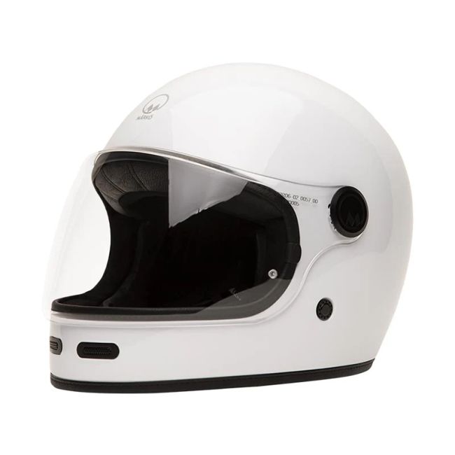 Casque Intégral Full Moon 2 Blanc visière claire - Mârkö Helmets