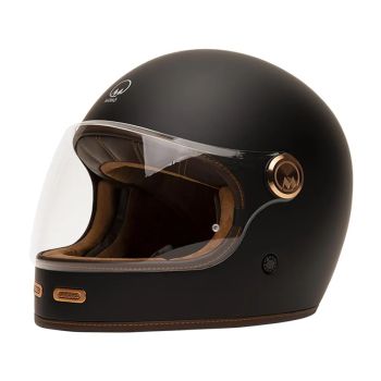 Full Moon Two Full Face Helmet Black Mat Brown - Marko