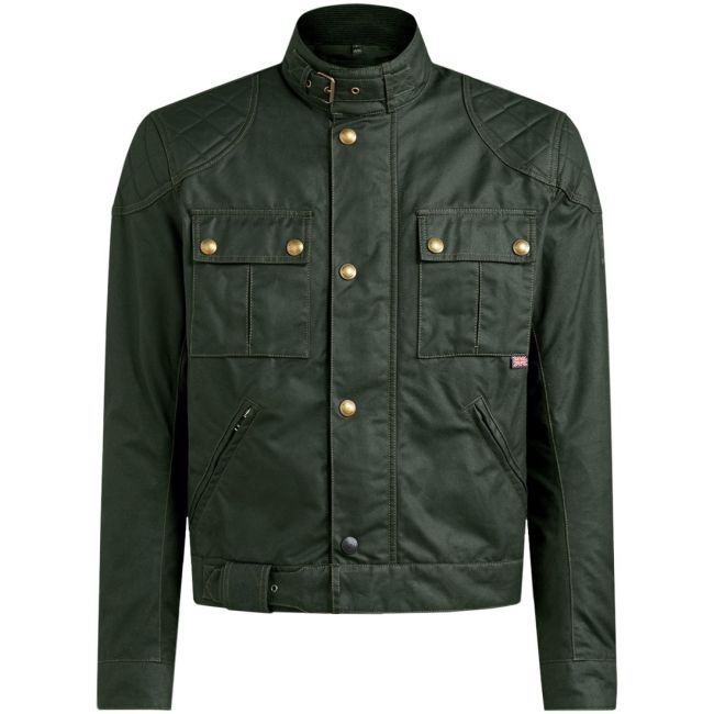 Brooklands 2.0 Wachsjacke olivgrün - Belstaff