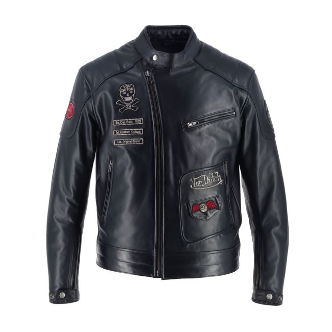 Blouson Coliseum Cuir Rag - Helstons x Von Dutch