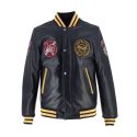 Blouson Collegian Cuir Rag - Helstons x Von Dutch