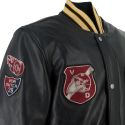 Blouson Collegian Cuir Rag - Helstons x Von Dutch