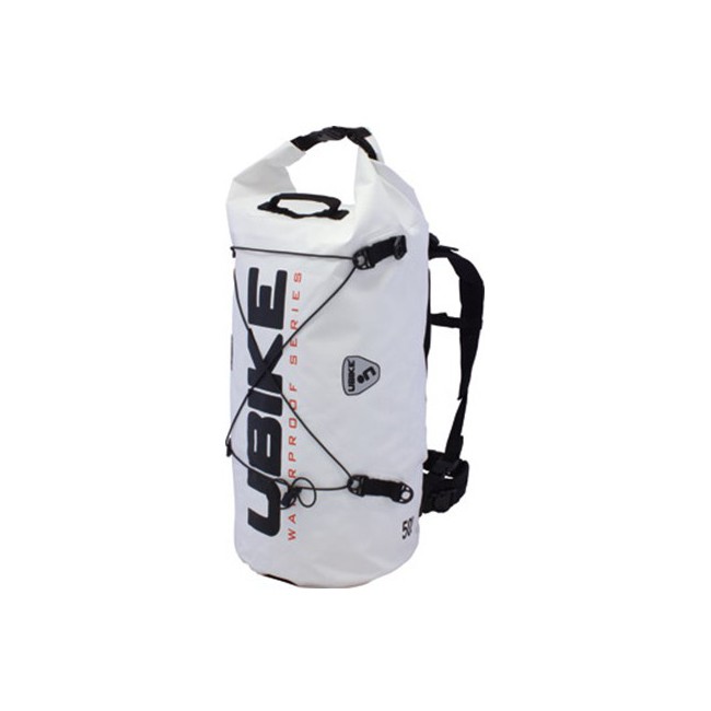 Cylinder Bag 50L Waterproof White - Ubike