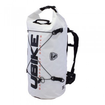 Wasserdichte Tasche Weiß Cylinder Bag 30L Ubike