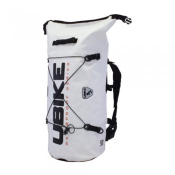 Wasserdichte Tasche Weiß Cylinder Bag 30L Ubike