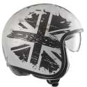 Vintage Nt Old Style Silver Bm Open Face Helmet - Premier