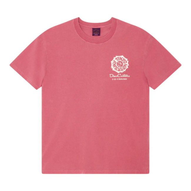 T-Shirt Tokyo Address Tee Melon Red - Deus Ex Machina
