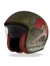 Casque Jet Vintage Pinup Military Bm - Premier