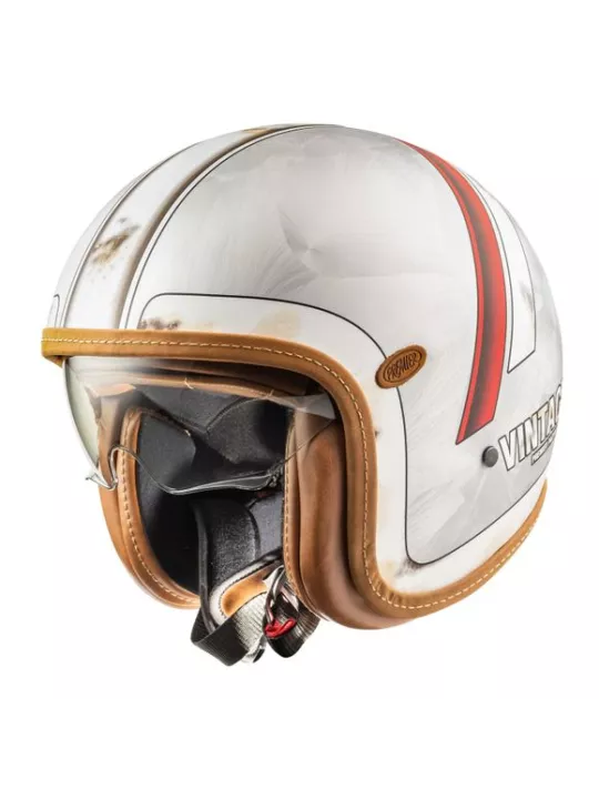 Casco Vintage Jet Platino Drd08Bm - Premier